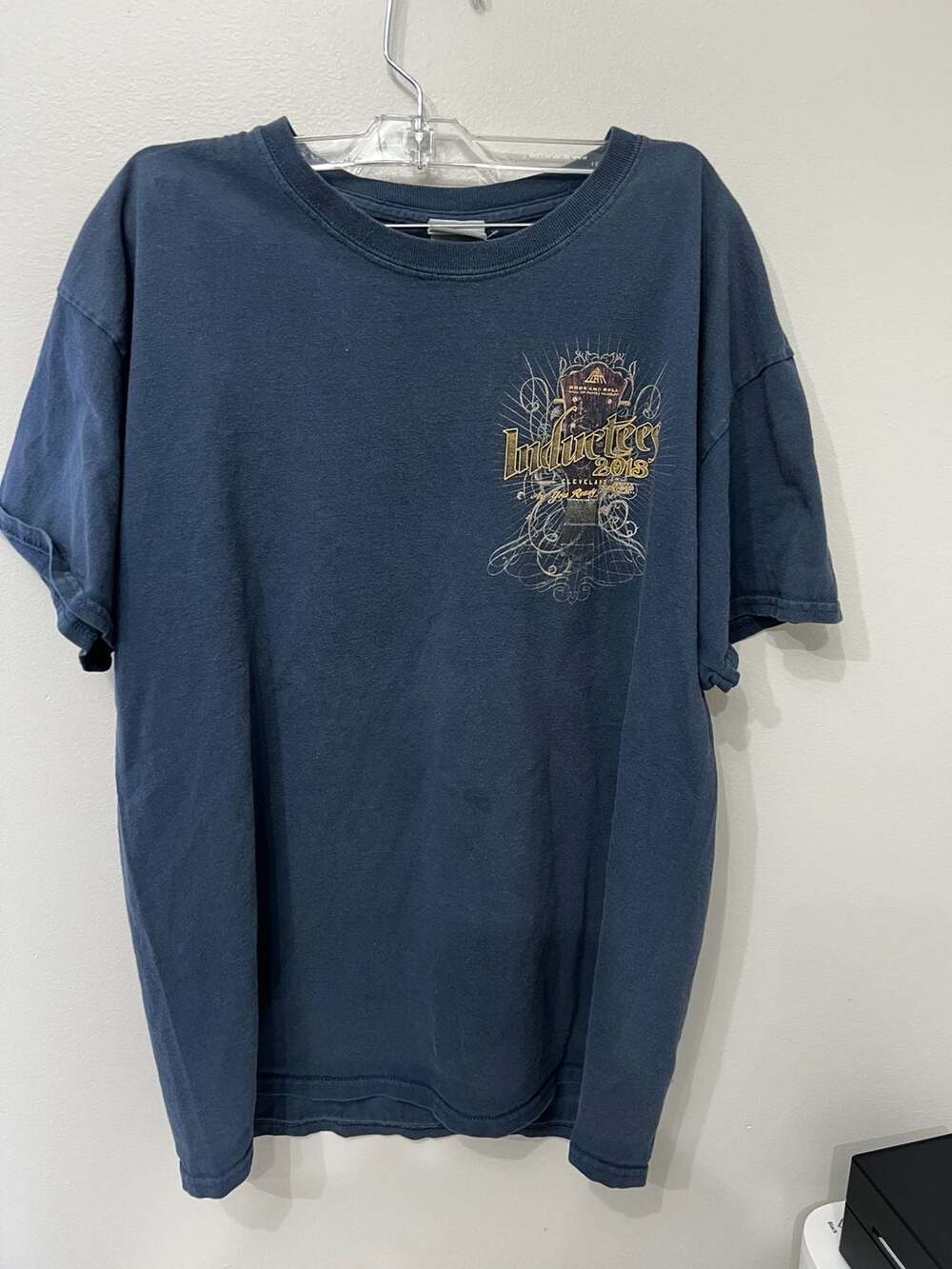 Rock and Roll Hall of Fame Inductees 2013 T-Shirt Size L Blue